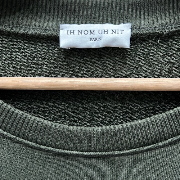 Ih Nom Uh Nit - FW18 - Affresco Printed Khaki Green Crewneck Sweatshirt - Picture 4 of 7
